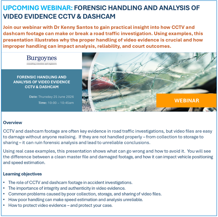 Webinar Forensic Handling And Analysis Of Video Evidence